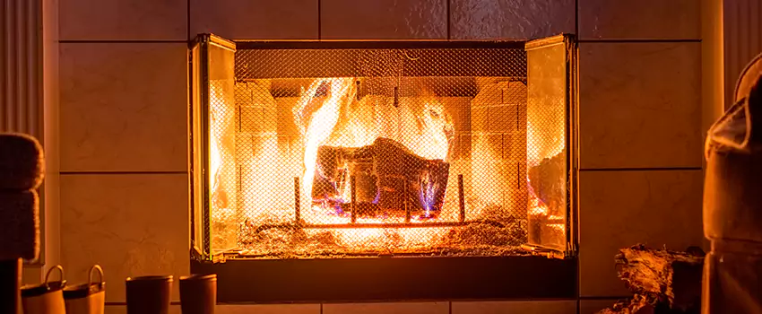 Mendota Hearth Landscape Fireplace Installation in Decatur, Illinois