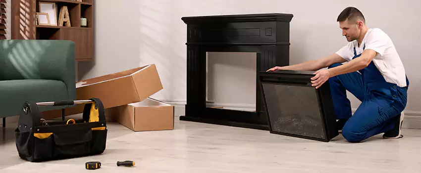 Old Rusted Metal Fireplace Repair And Replacement in Decatur, IL